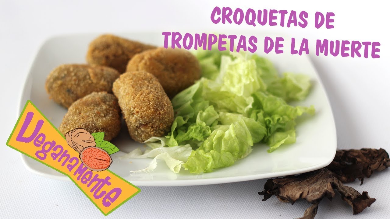 CROQUETAS de TROMPETAS de la MUERTE 🍄 | Recetas Veganas | Veganamente