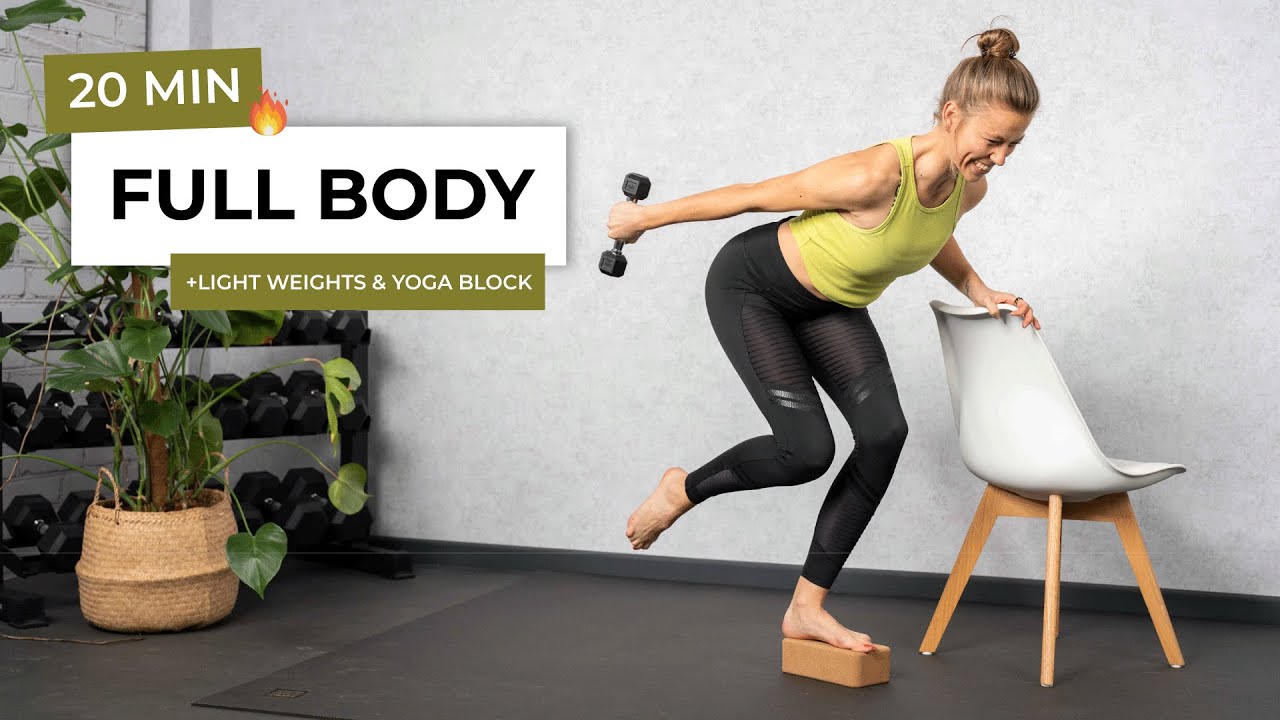 20 MIN FULL BODY BARRE WORKOUT | Light Weights Sculpt