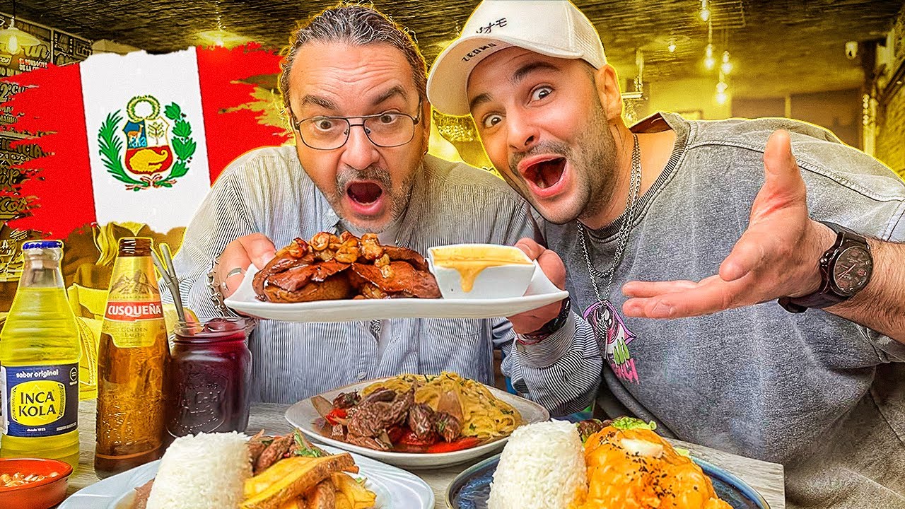 MI PAPÁ PRUEBA LA COMIDA PERUANA POR PRIMERA VEZ!! ¿Por qué no me has llevado al Perú?