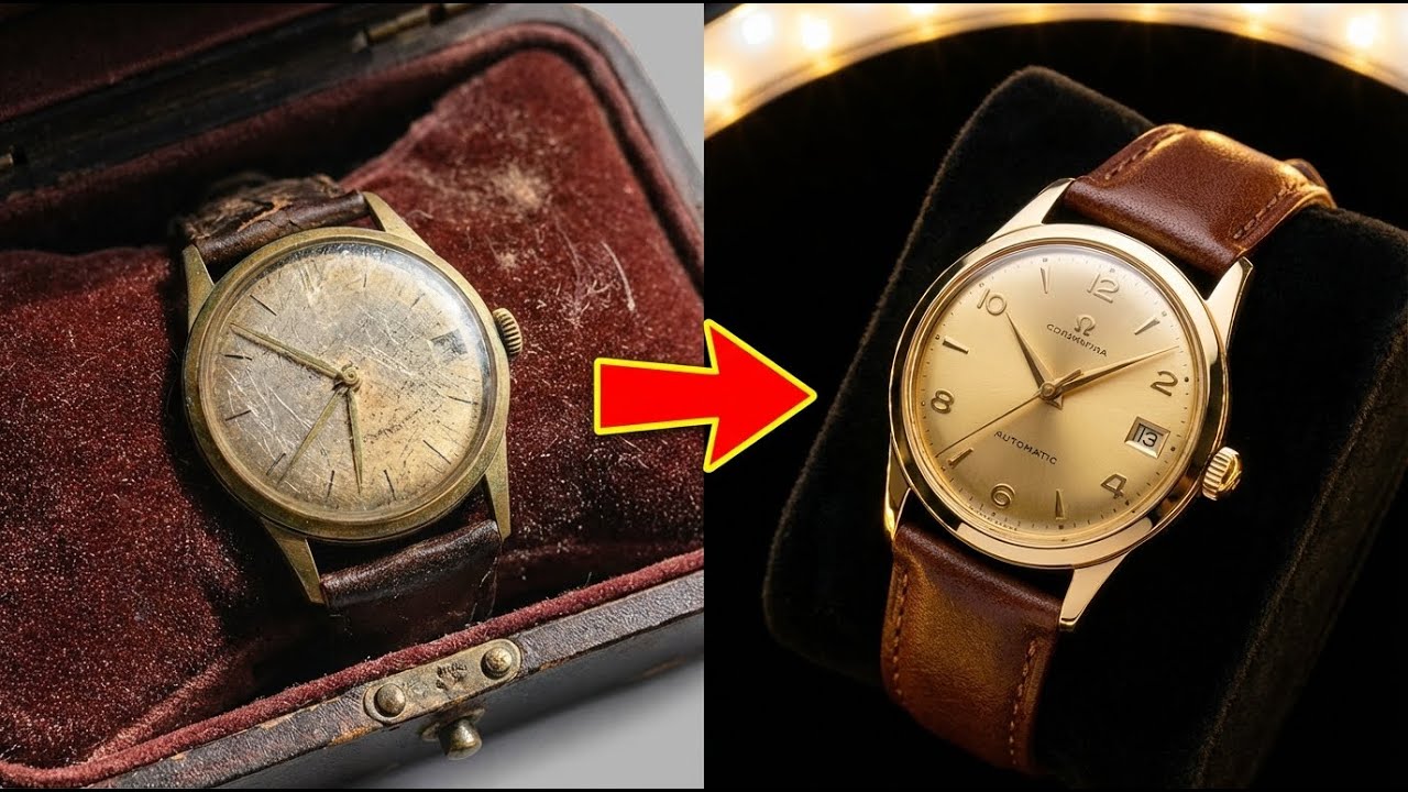 Vintage Luxury Watch Restoration : Polishing Away Decades of Damage!
