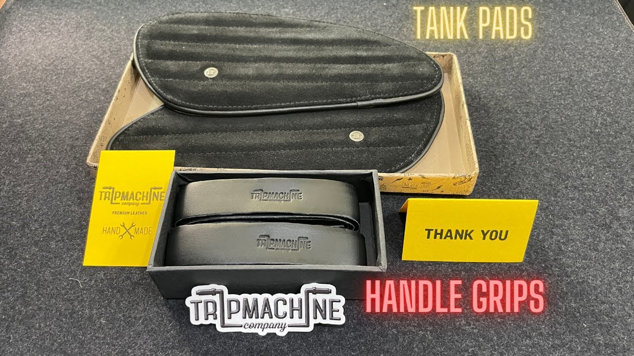 TripMachine - Leather Bike Tank Pads and Handle Grips
