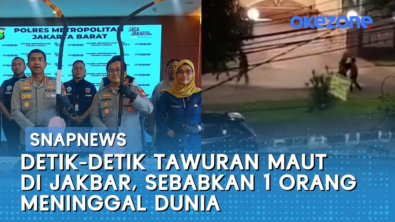 Detik-detik Tawuran Maut di Jakbar, Sebabkan 1 Orang Meninggal Dunia | Snapnews