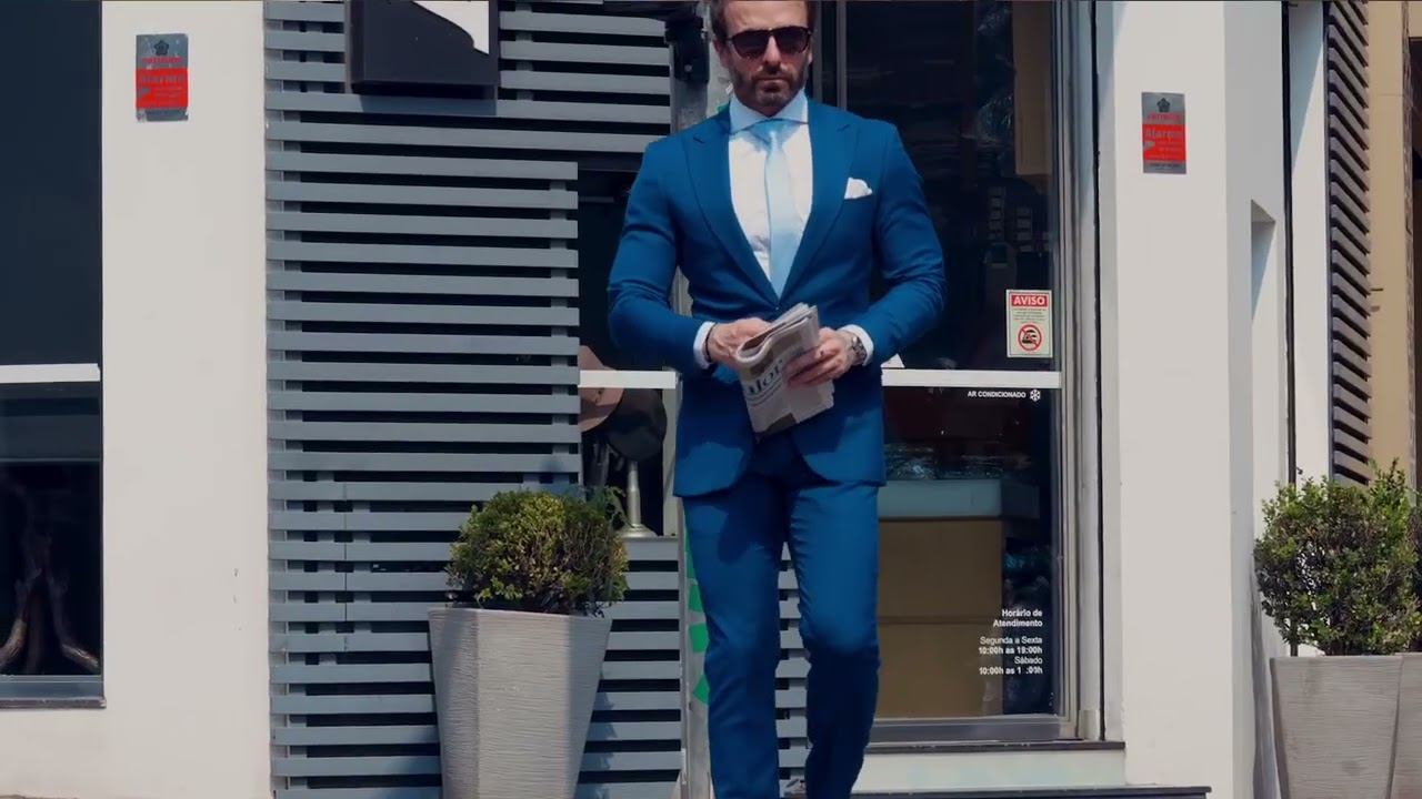 Terno Azul-Marinho: Presença e Elegância. Coleção Xeque-Mate