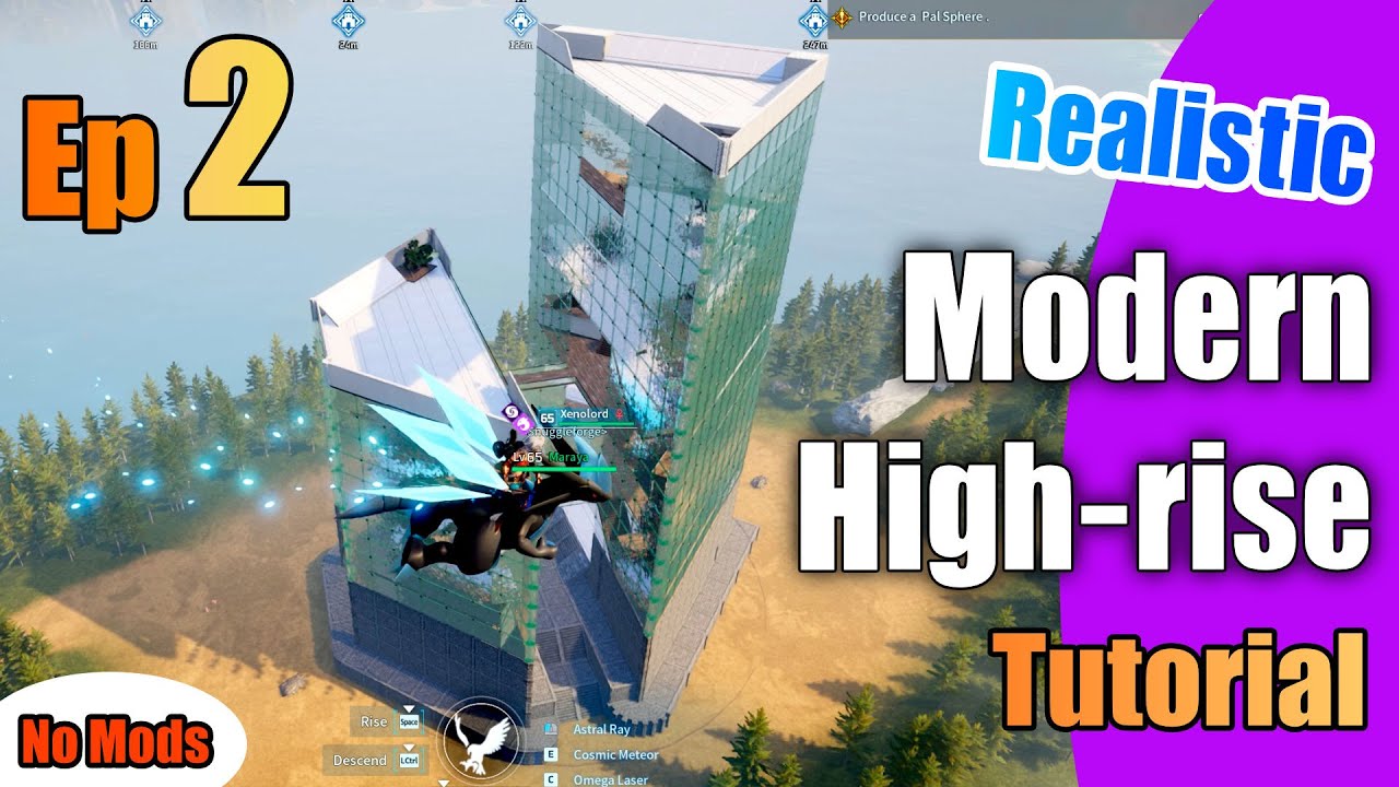 How to Build a Triangular High-Rise Base in Palworld | Step-by-Step Tutorial Ep.2