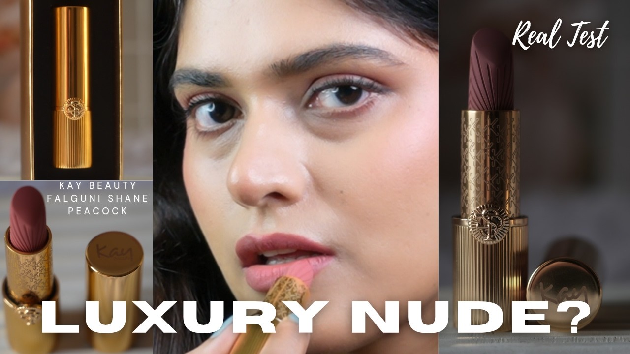 Kay Beauty x Falguni Shane Peacock Lipstick Review | Real Swatch on Indian Skin 💄