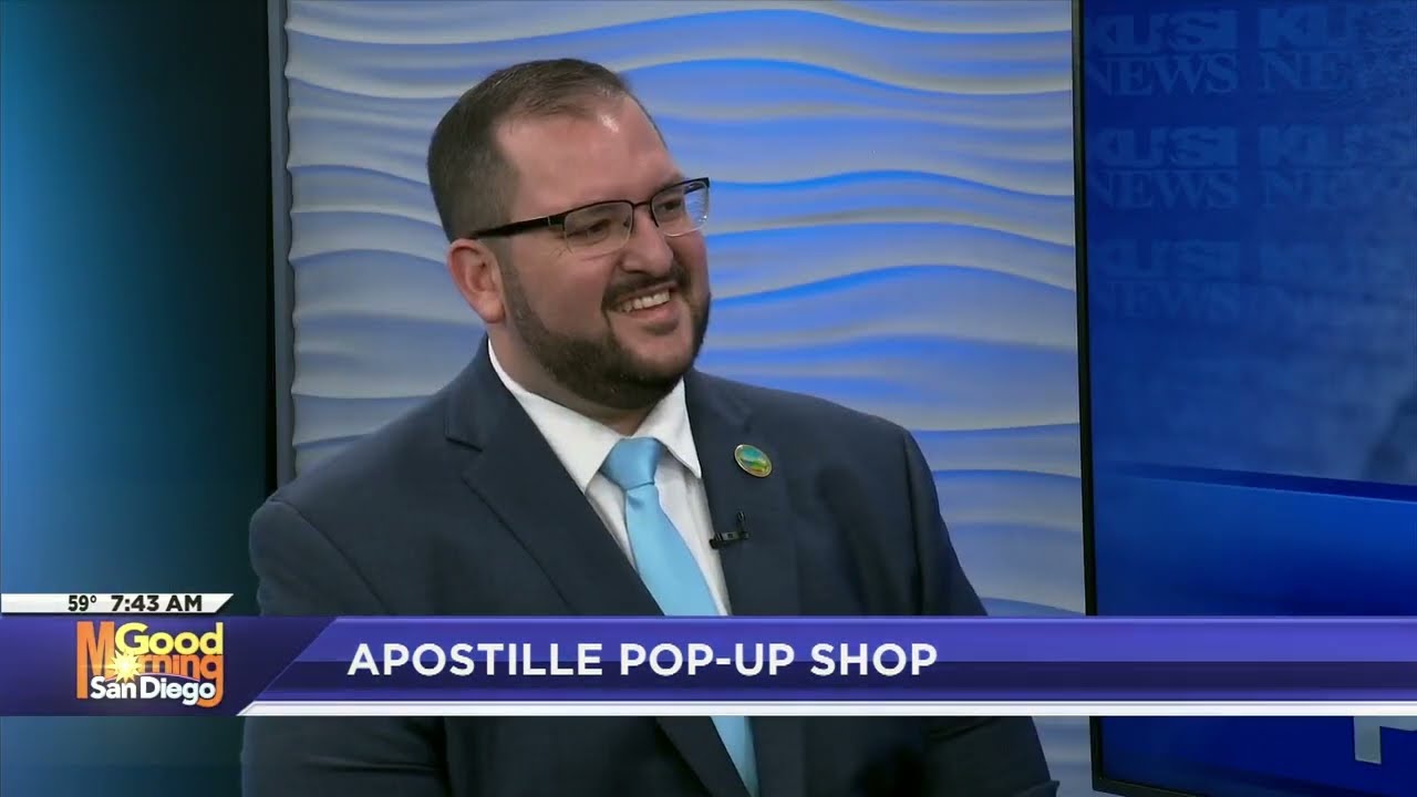 Assessor/Recorder/County Clerk Brings Apostille Pop-Up Shop Event to San Diego