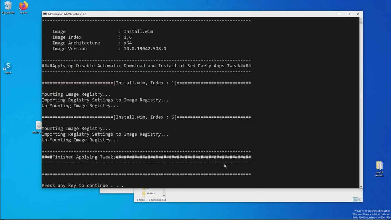 Создание облегченной версии Windows 10 с помощью MSMG Toolkit 13.3 The Fixed Edition