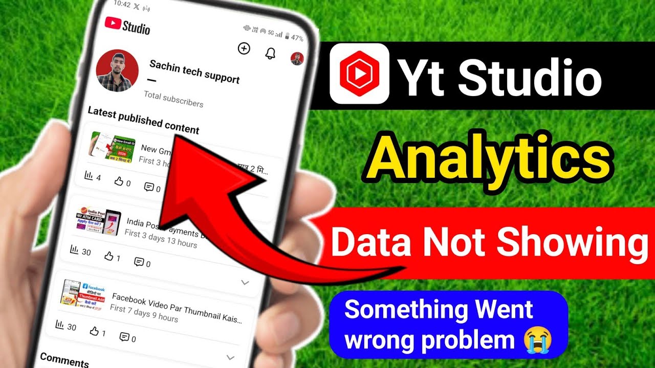 YouTube Studio Analytics Data Not Showing | yt Something Went Wrong Problem Fix 2026