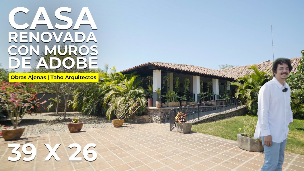HERMOSA CASA de CAMPO con MUROS DE ADOBE y SALA sin Ventanas | Obras Ajenas | Taho Arquitectura |