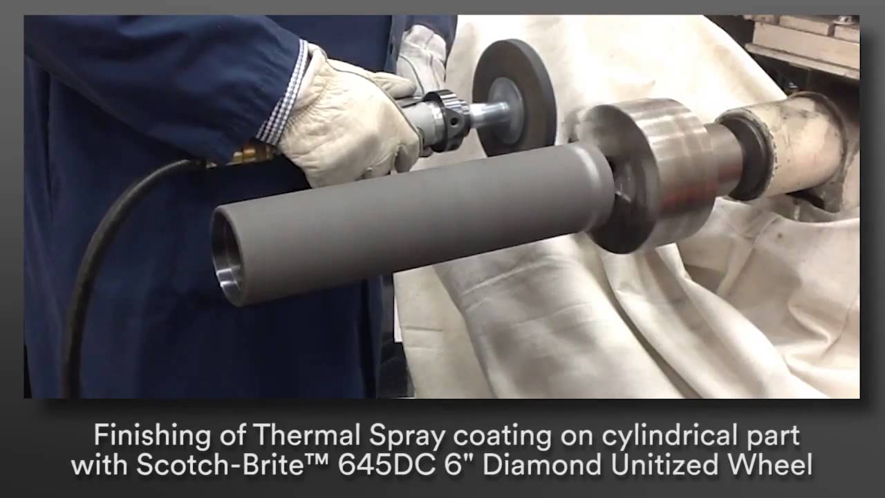 Scotch Brite 645DC Diamond Unitized Wheel   YouTube