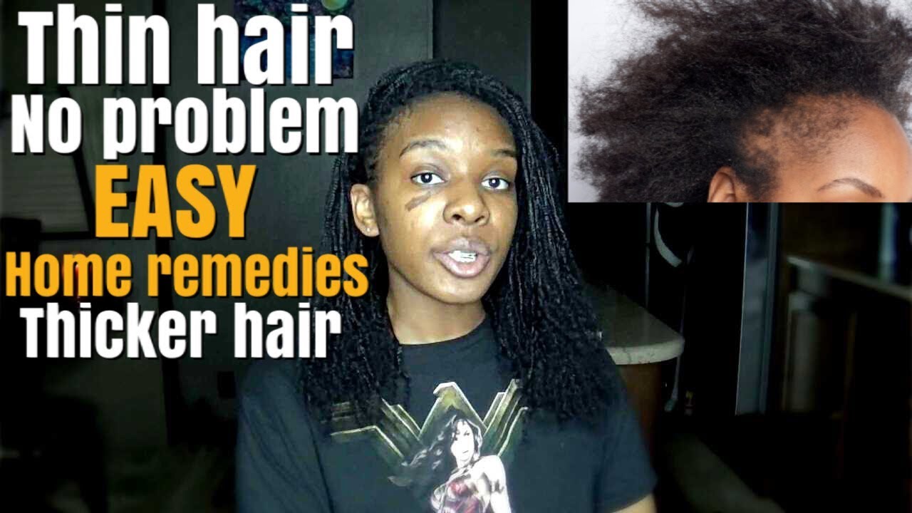 HOW TO: GET THICK HAIR| HOMEMADE HAIR THINNING REMEDIES