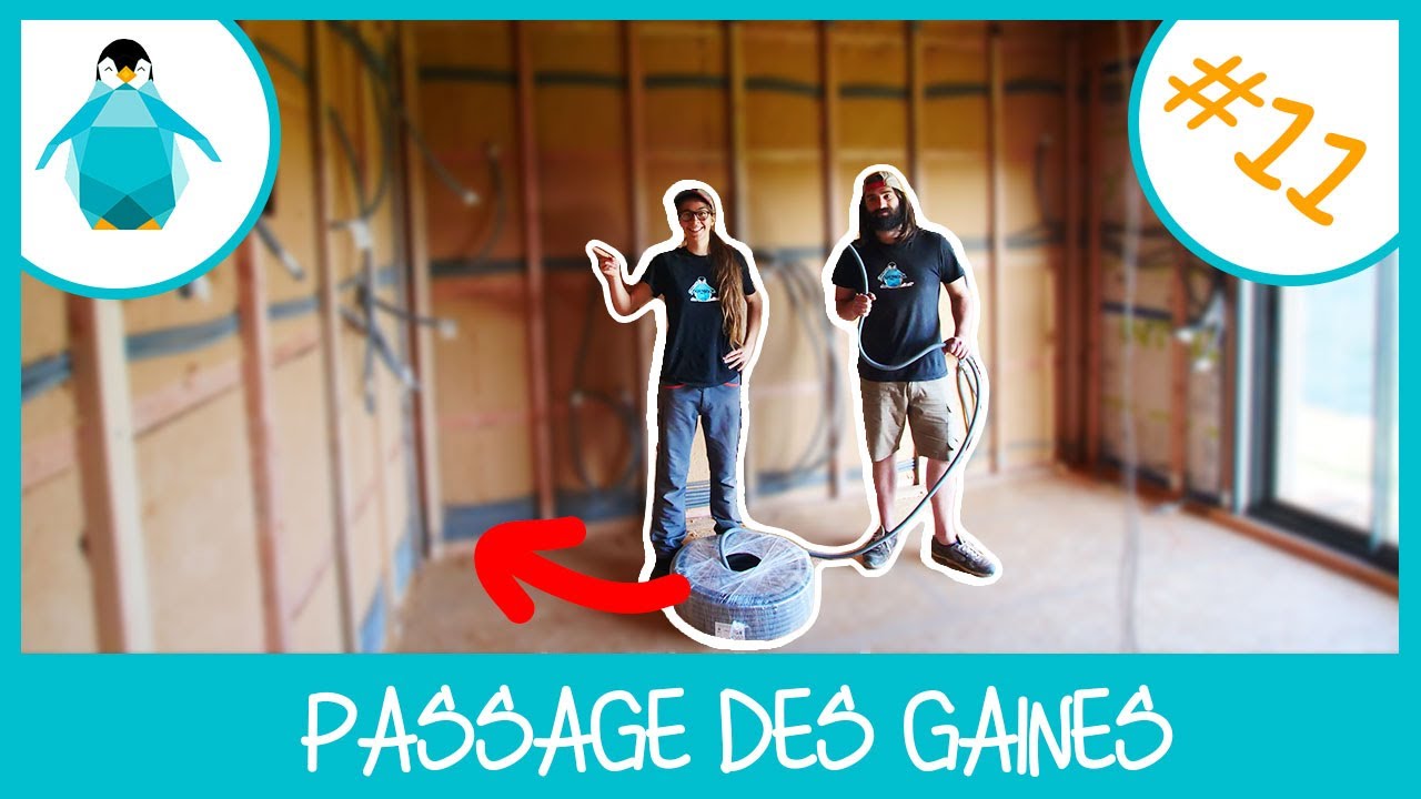 Passage des gaines électriques dans une ossature bois - LPMDP S2 #11