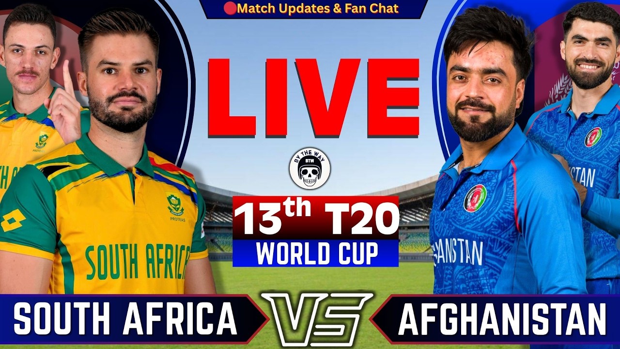 🔴SA vs AFG, 13th Match | Live Cricket Match Today | Afghanistan vs South Africa Live | By Shahid