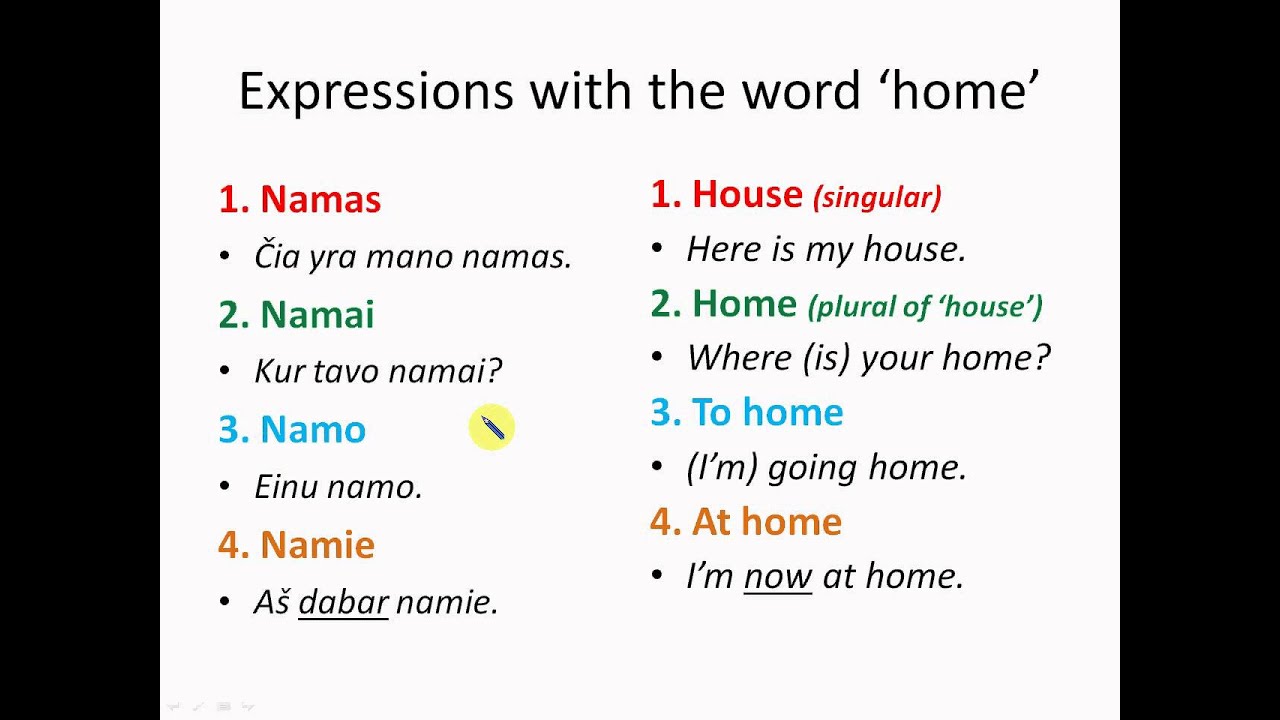Learn Lithuanian - Lesson 3