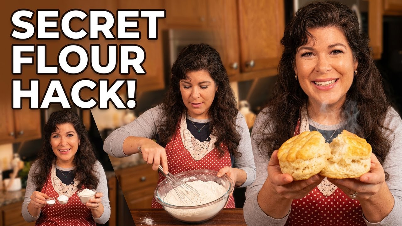 2-Ingredient Biscuits | How to Make Self-Rising Flour at Home