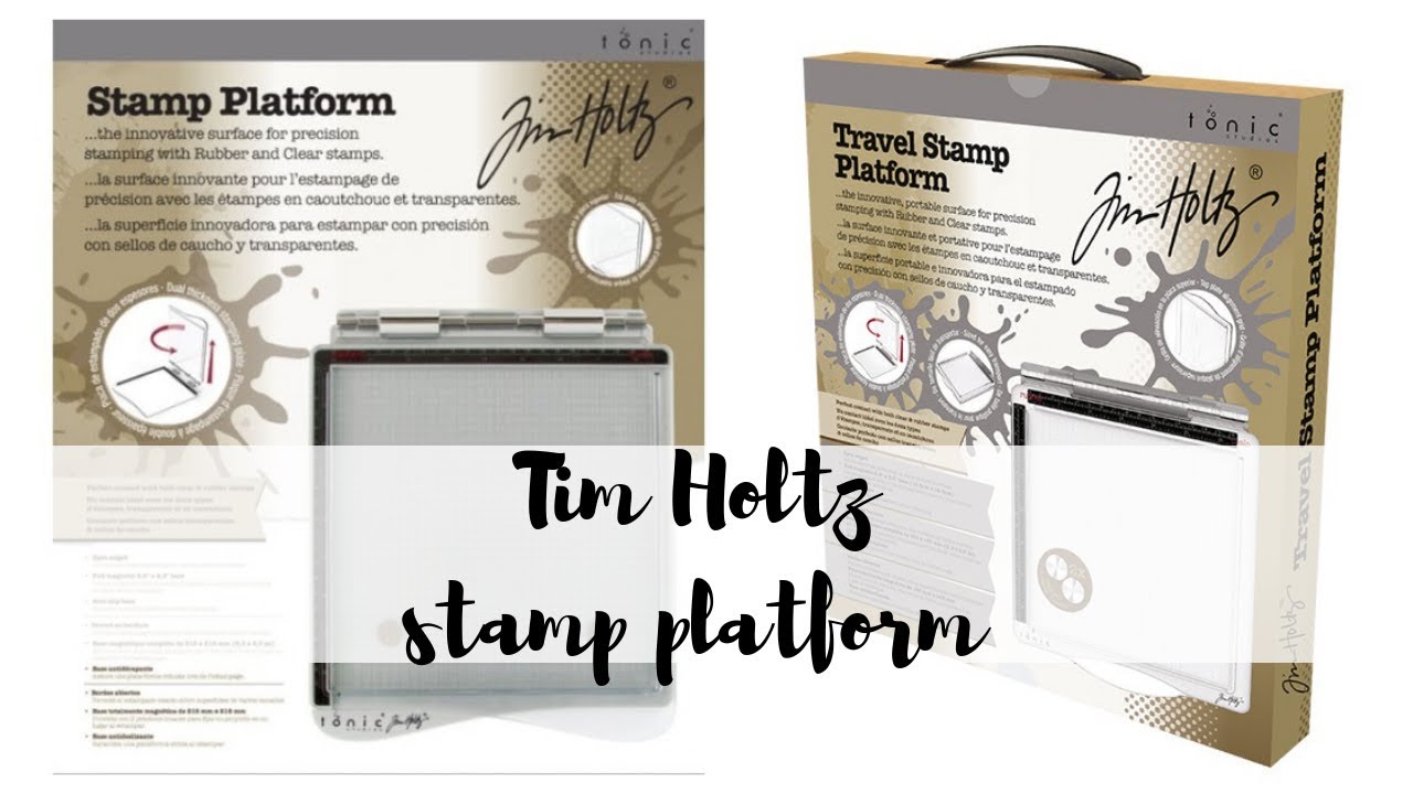 Tim Holtz travel size stamp platform