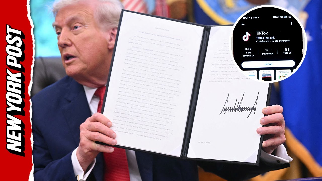 Trump Signs TikTok Deal That Gives American Investors Majority Control