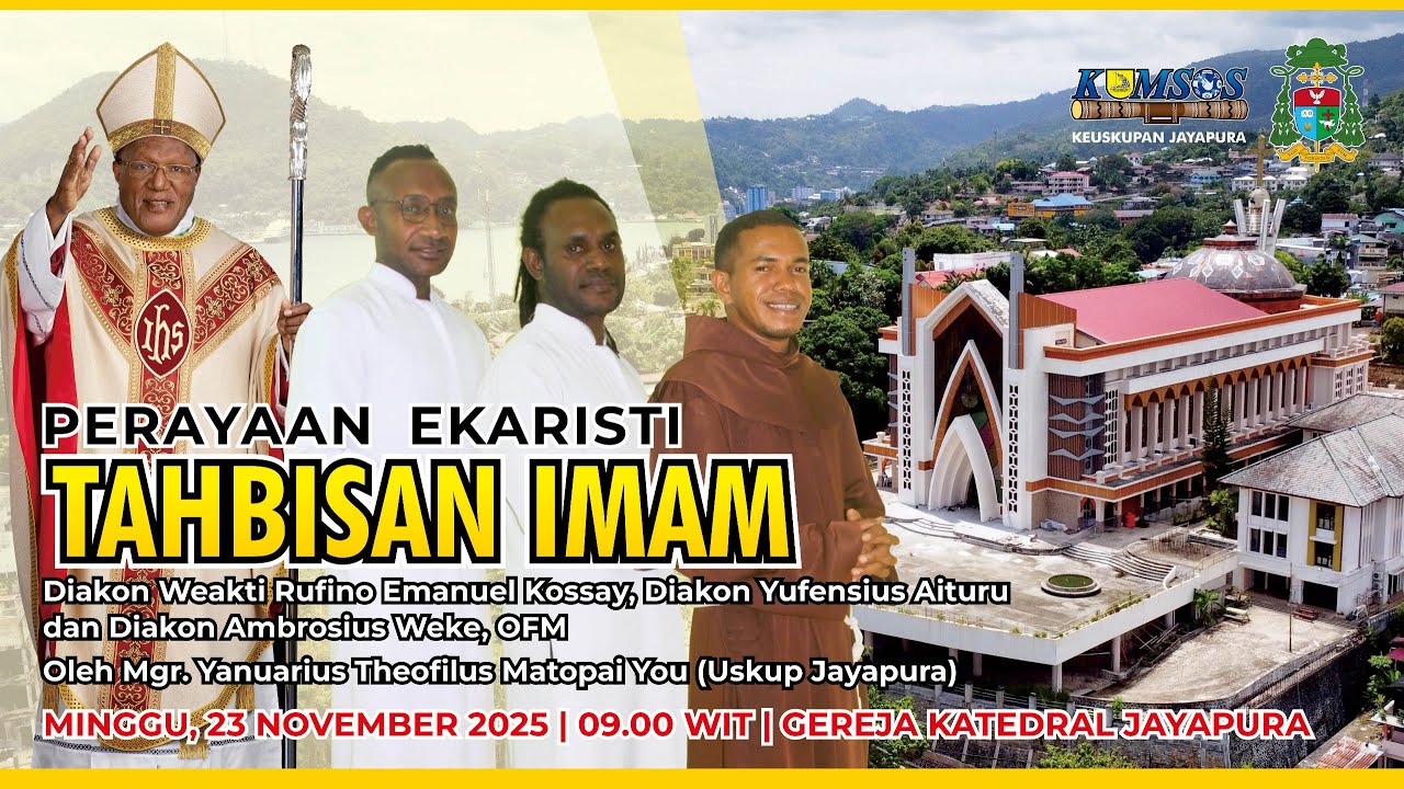 Perayaan Ekaristi H.R TUHAN KITA YESUS KRISTUS RAJA SEMESTA ALAM serta Tahbisan Imamat