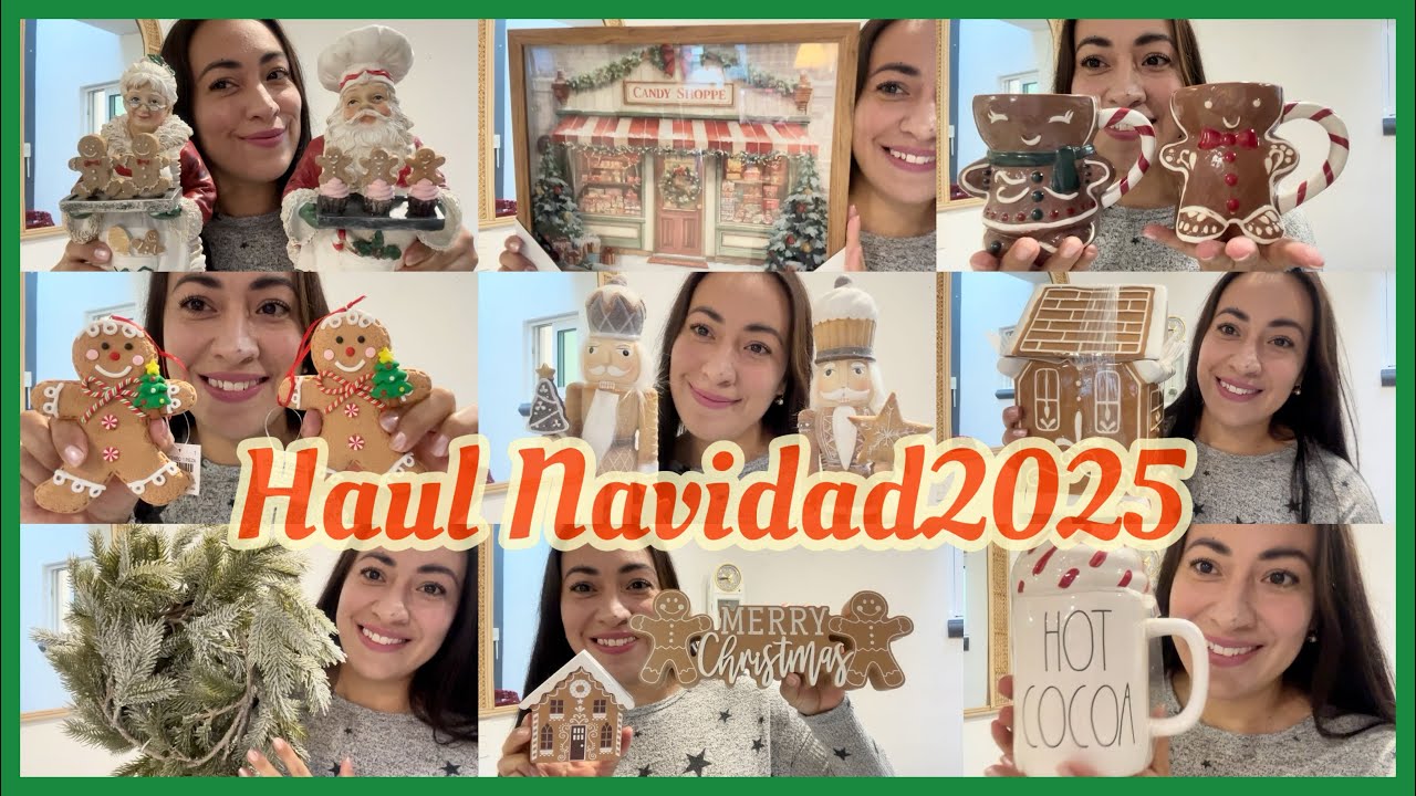 Haul compras Navideñas♥️Decoración para mi hogar🎄Navidad2025😍 #christmas #decoracionesnavideñas 