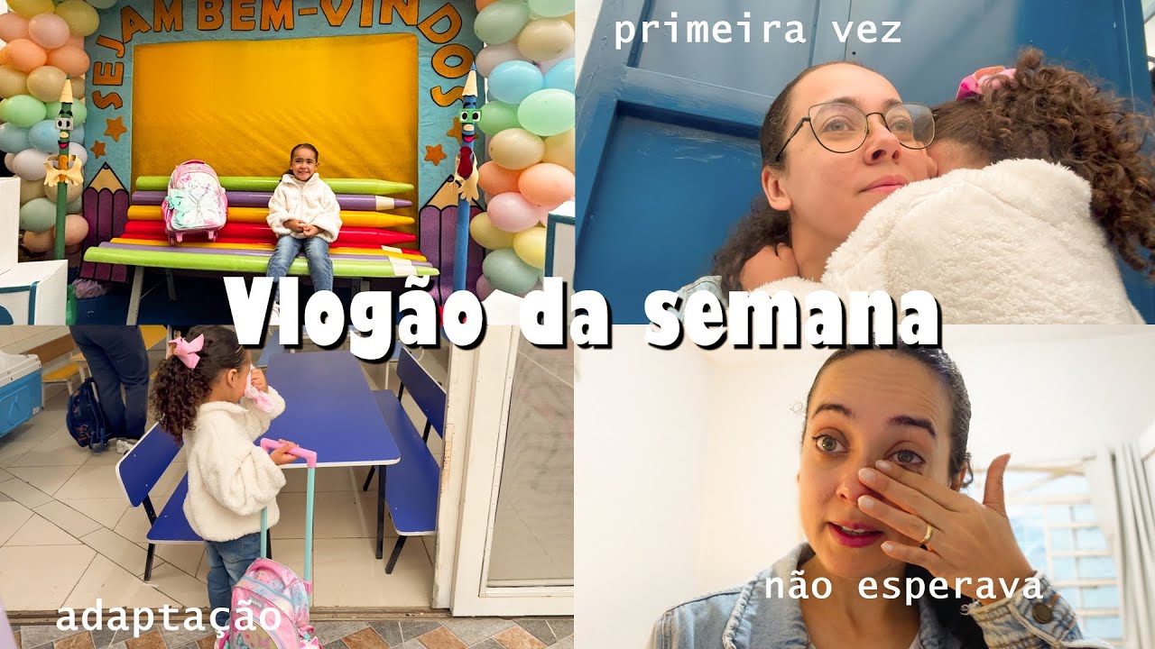 Primeira vez na escolinha, abrindo meu coração, Alyssa ficou dodói | Oeslanhiny Nunes