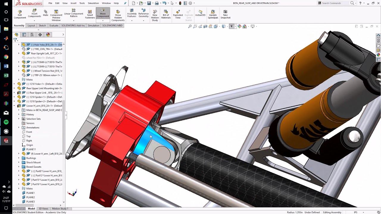 2018 CSUC SAE Baja Rear Suspension