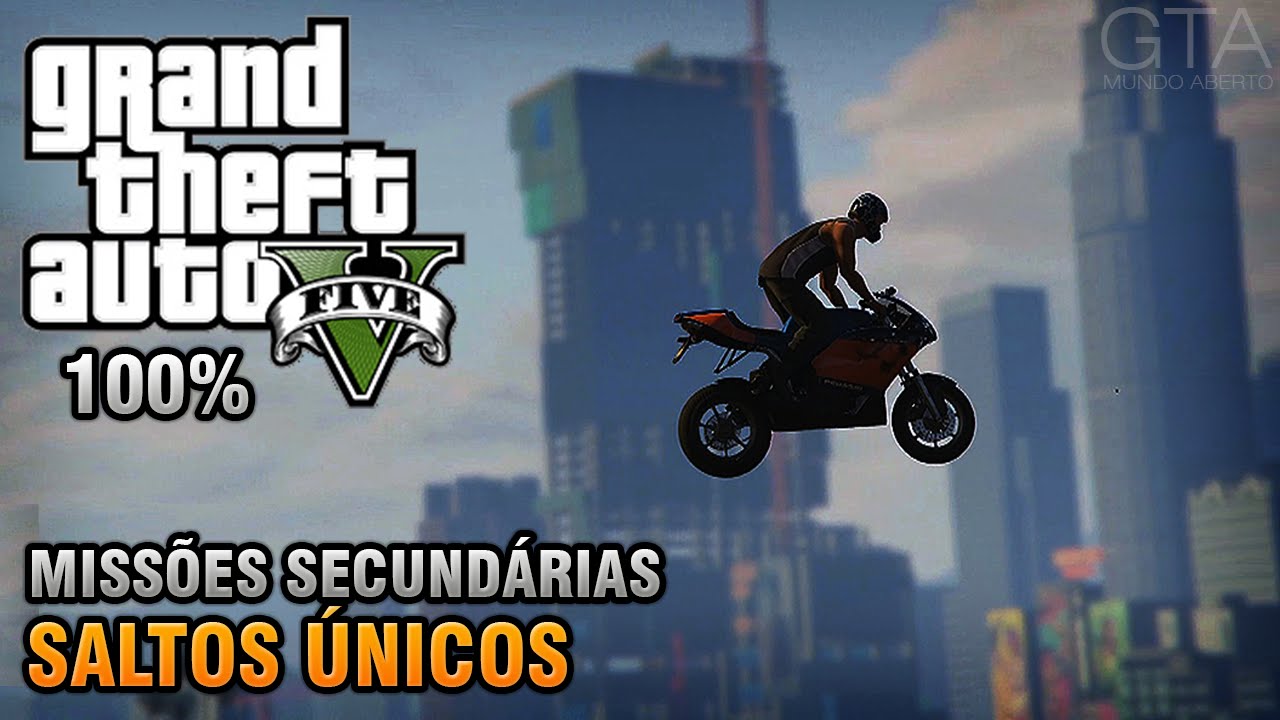 GTA V - Saltos Únicos - Localização - Missões Secundárias (Detonado 100% Ouro)