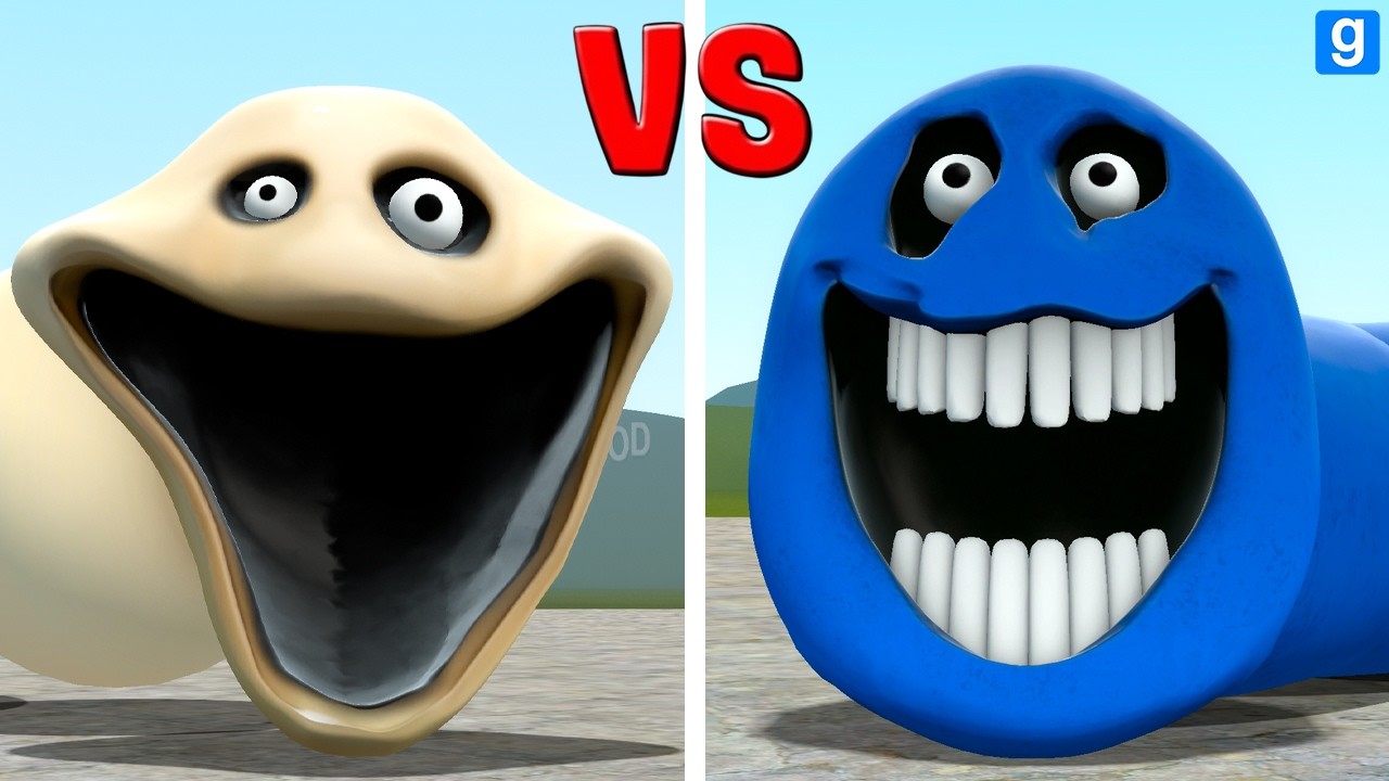 NEW HUNGRY ROBLOX WORM VS HUNGRY ROBLOX SNAKE In Garry's Mod!