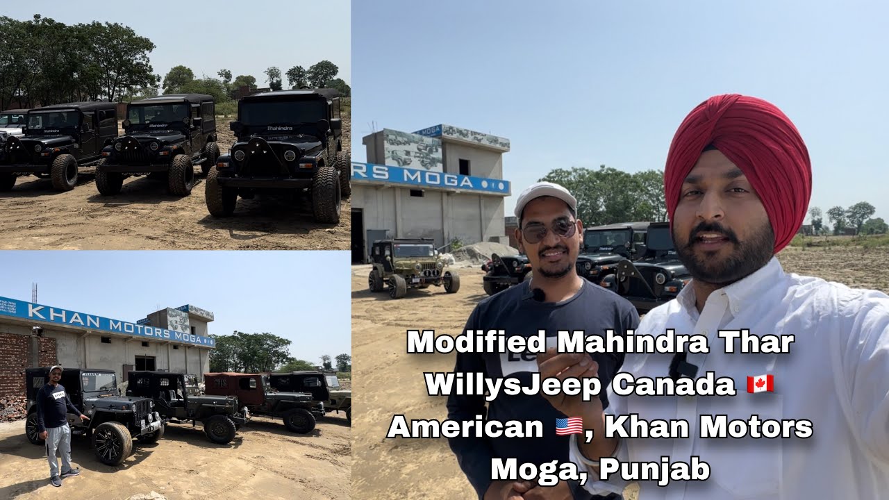 Modified | Mahindra Thar | Willysjeep 4x4 |Canada🇨🇦 , American🇺🇸| @khanmotorsmoga  Moga,Punjab