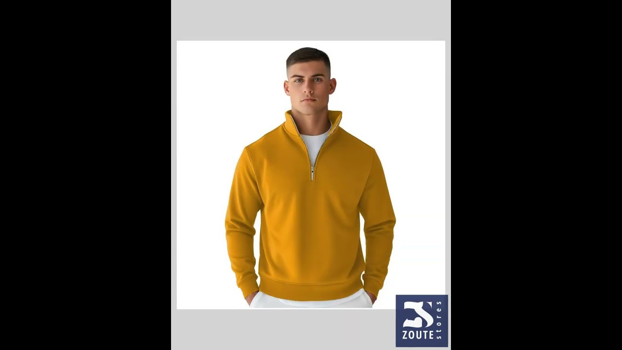 Men's Regular Fit Solid Mustard Sweatshirt - The Essential Stylish Winterwear