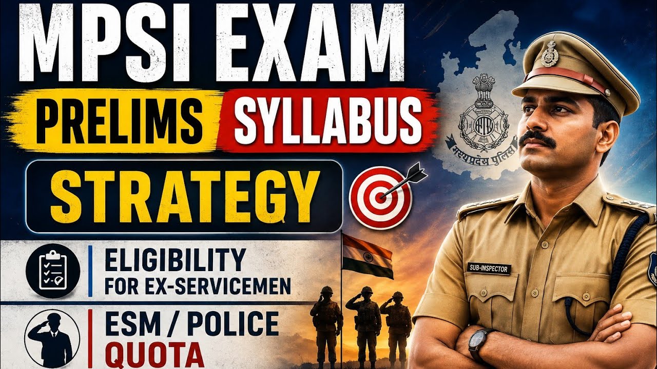 MPSI exam 2026 prelims syllabus and strategy | Eligibility for ex-servicemen #mpsi #mpsipreparation 