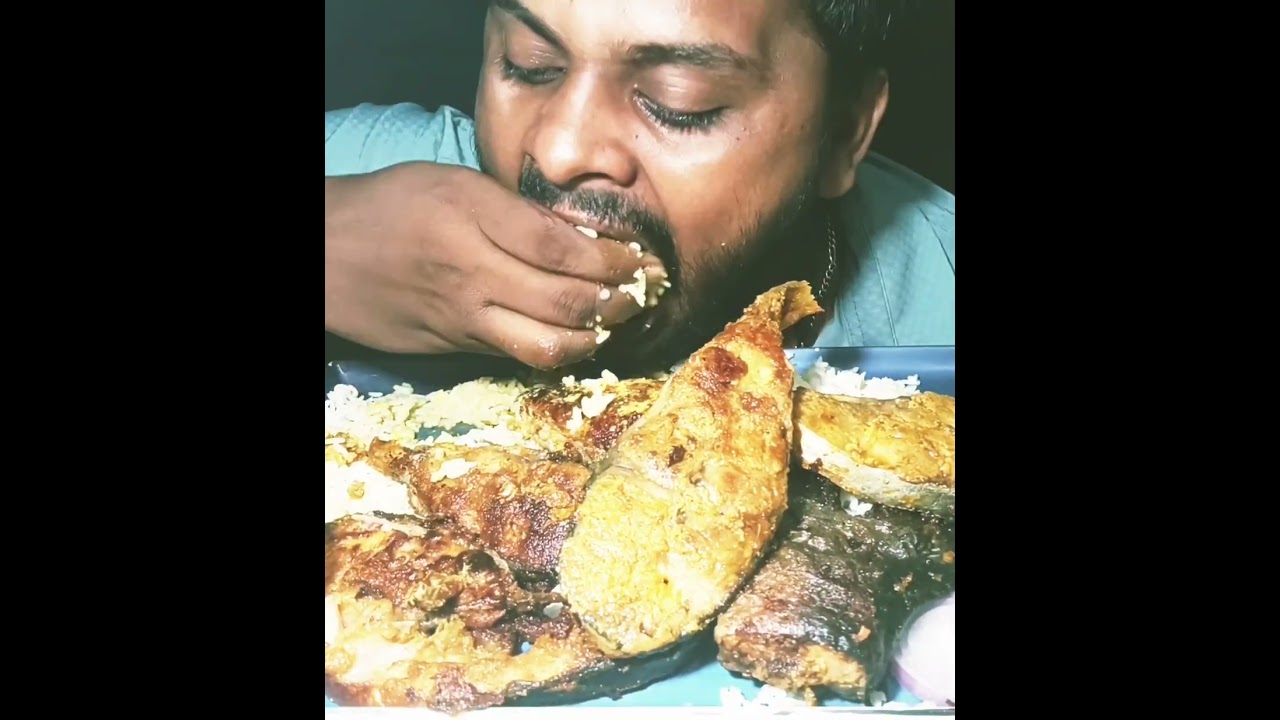 #fishcurry#crispyrohufishfry#mukbang #asmr #foodie #eatingsounds #notalkingvideo