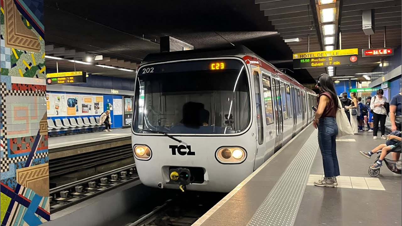 M&eacute;tro de Lyon Ligne C MCL80 &agrave; H&eacute;non - r&eacute;seau TCL