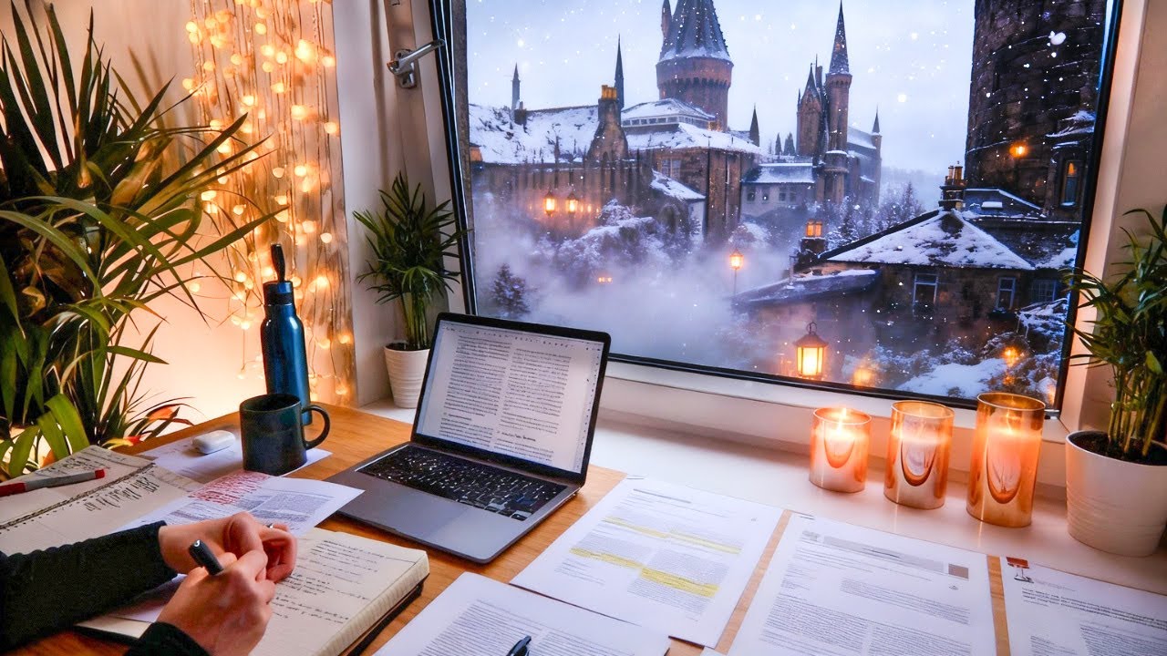 LIVE | 12 HOUR STUDY WITH ME | Pomodoro 50/10, Rain Sounds, Deep Work Focus, Cozy UK Ambience