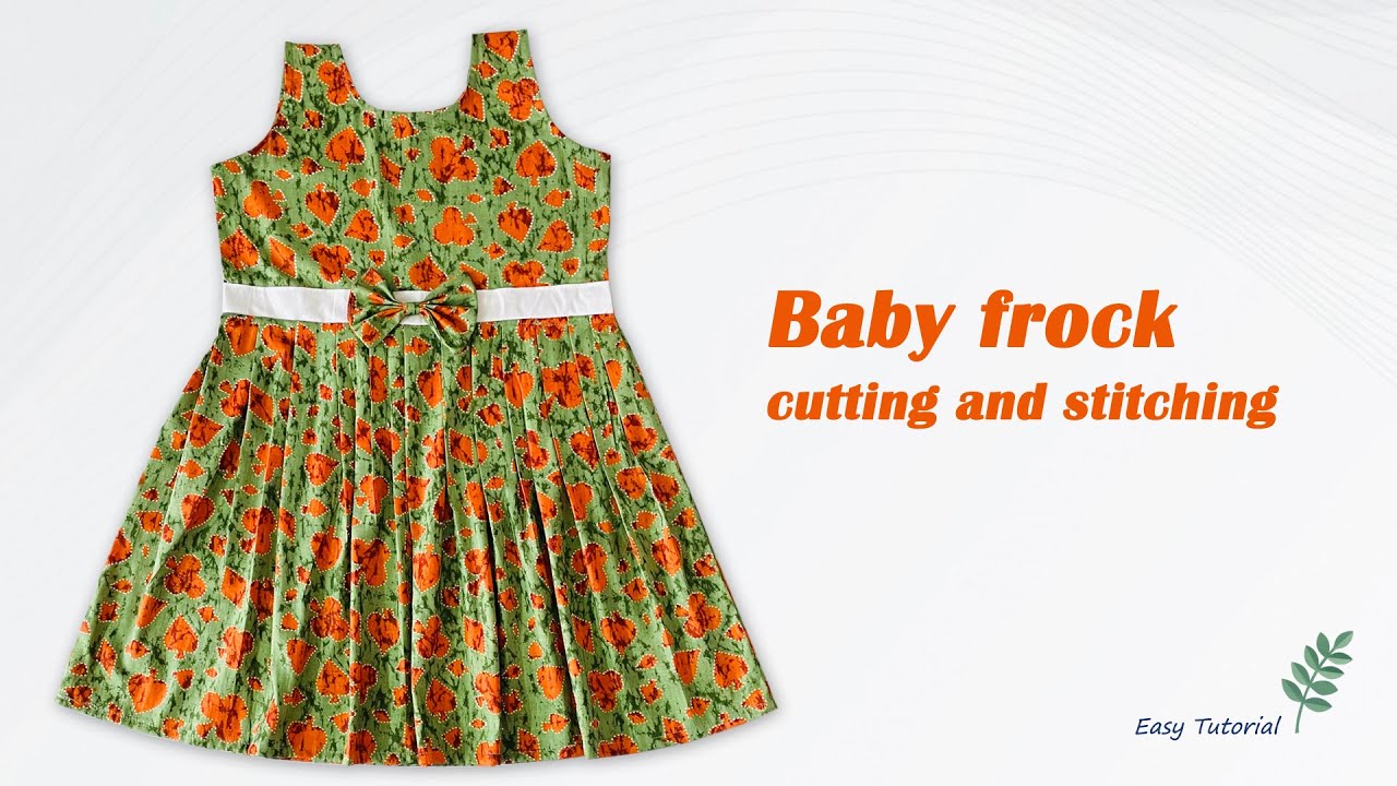 Baby Frock Cutting and Stitching, Baby Frock 4-5 Years