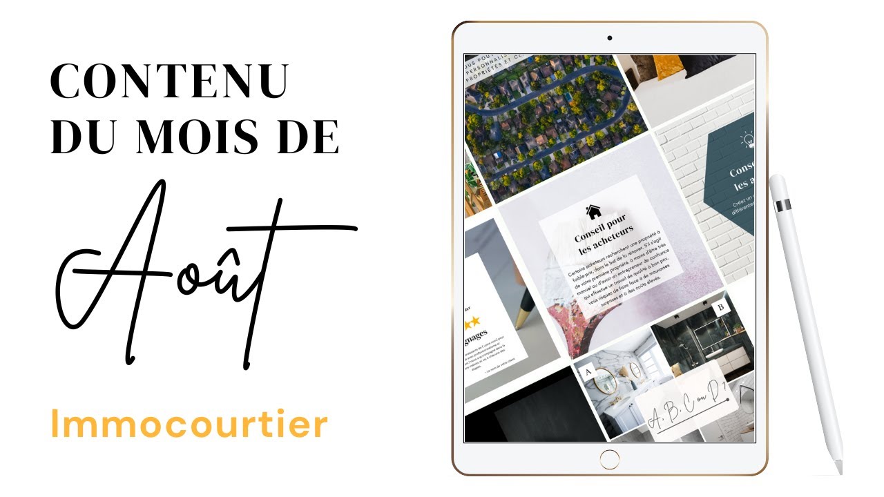 Contenu du mois d'ao&ucirc;t
