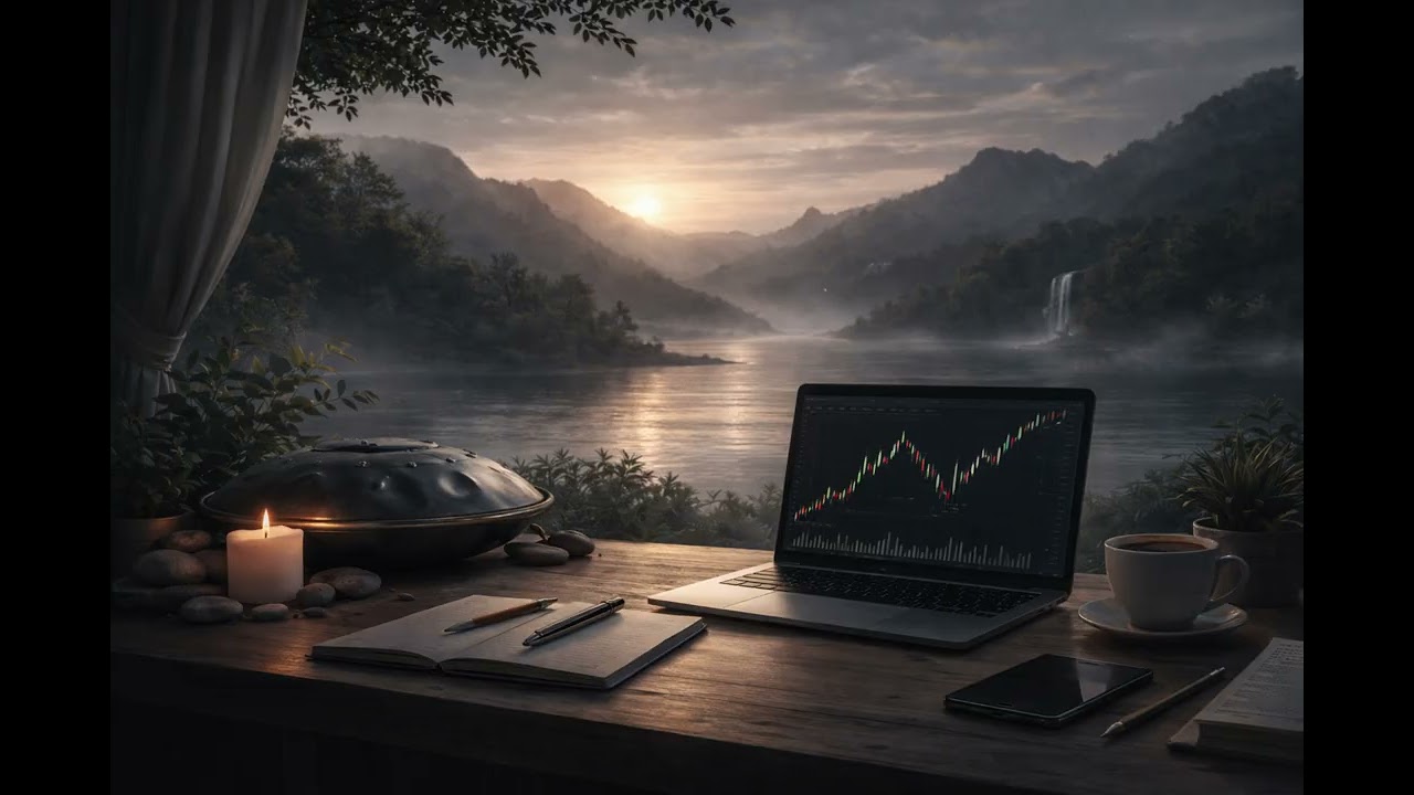 Morning Focus for Traders ☀️📈 | Calm Hang Drum Music for Deep Trading & Clarity (1 Hour)