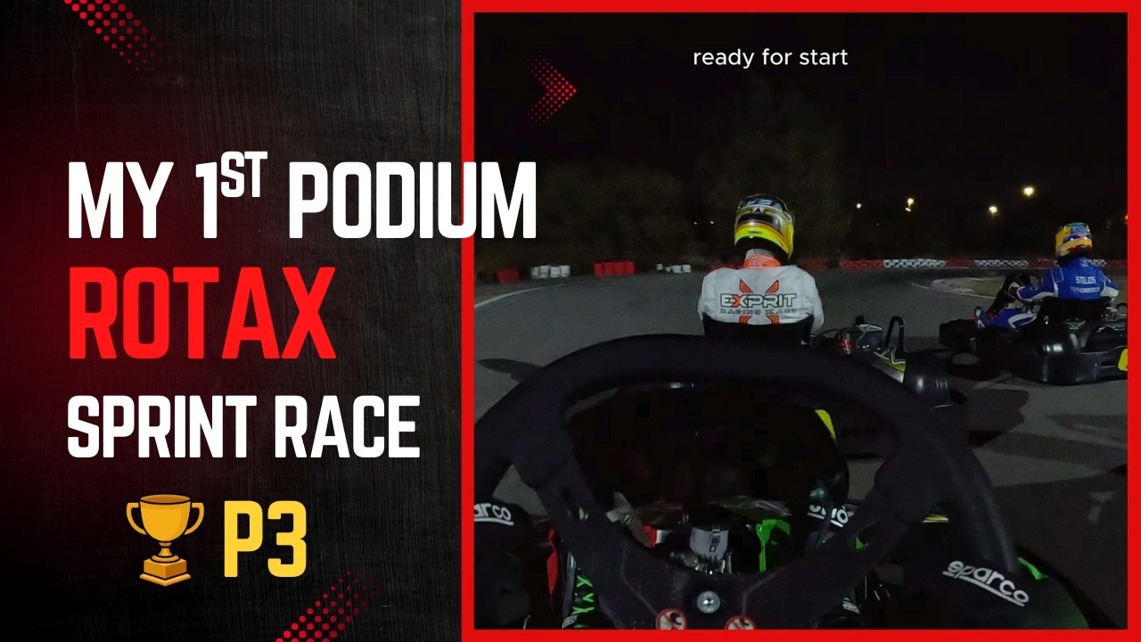 🏆 My FIRST Podium in Rotax Rental Karting | POV Sprint Race