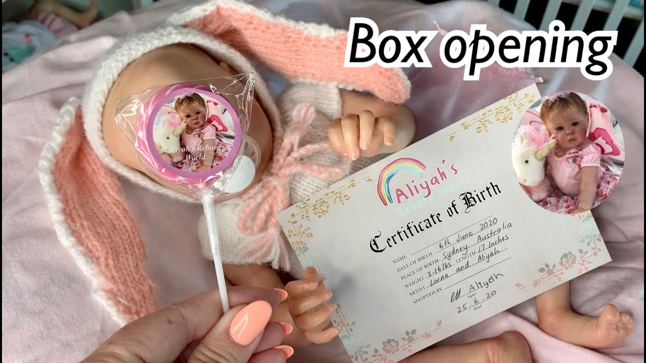 ADORABLE BOX OPENING new reborn baby from Aliyah’s Reborn World website