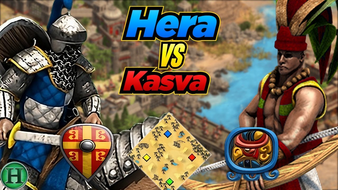 Byzantines vs Maya | 1v1 Arabia | vs Kasva | AoE2