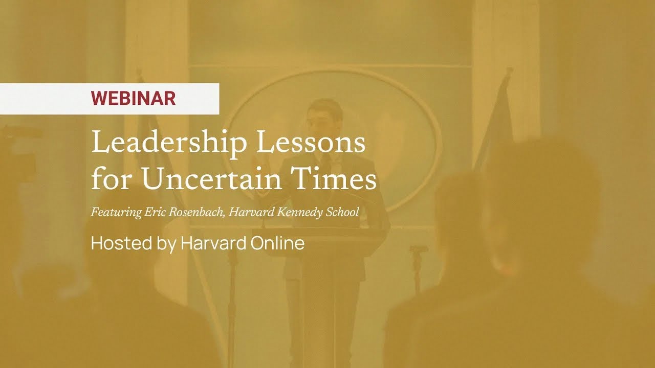 Leadership Lessons for Uncertain Times with Eric Rosenbach
