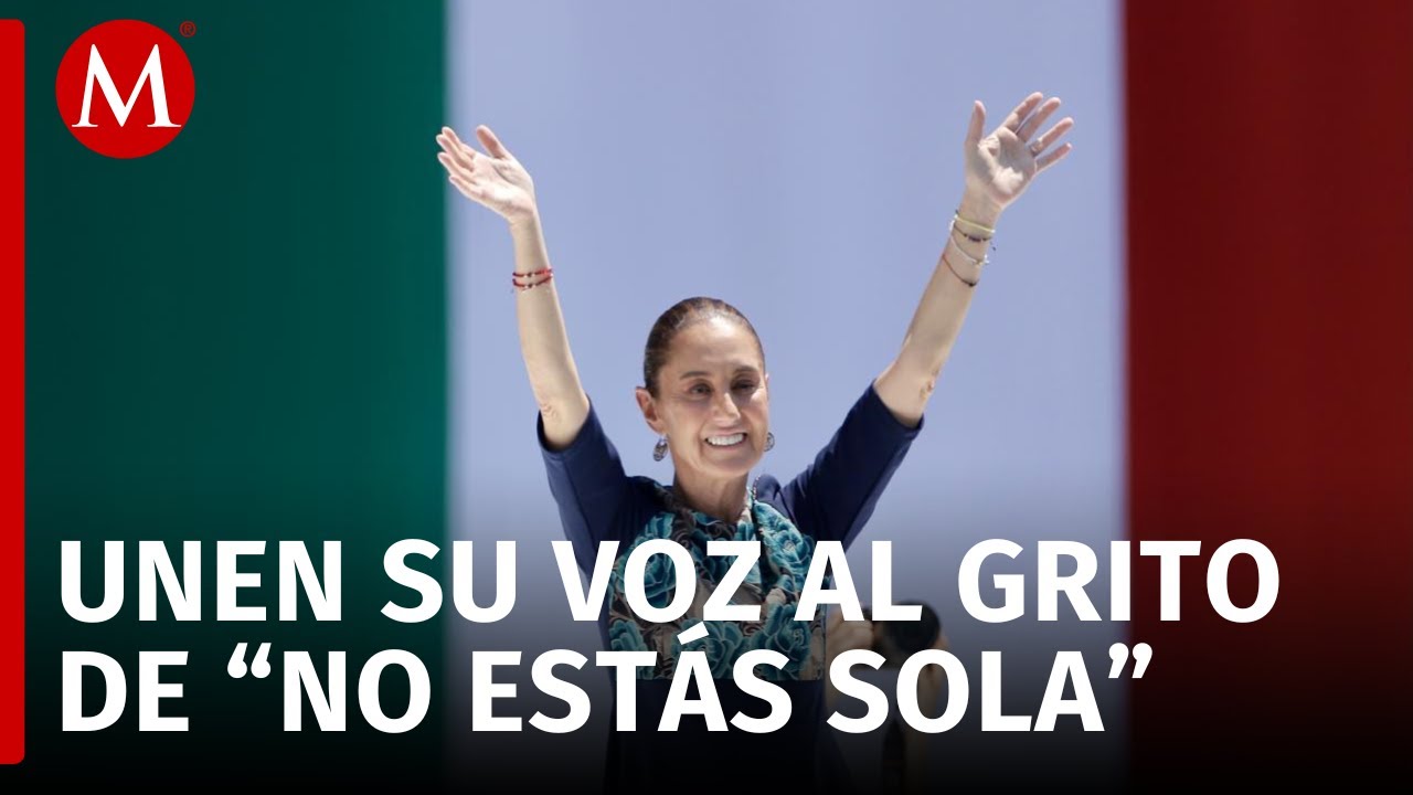 Mensaje que envió Sheinbaum a EU en la asamblea informativa en el Zócalo