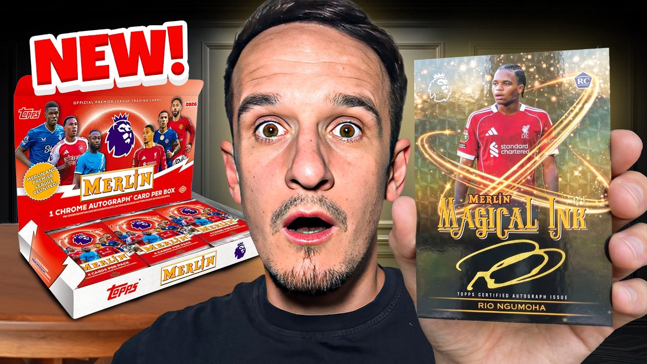 Открываем НОВЫЙ Hobby Box Topps Merlin Premier League 2025/26 *КРУТОЙ АВТОГРАФ!!!*
