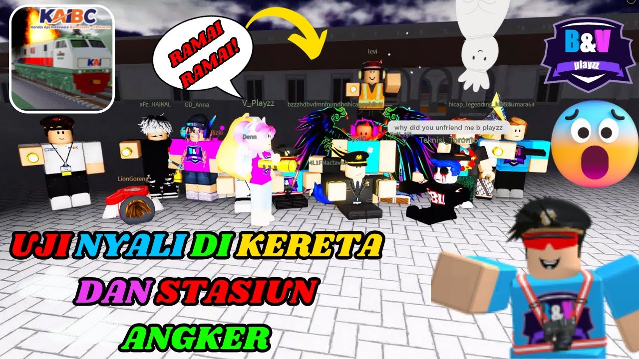 UJI NYALI DI KERETA DAN STASIUN ANGKER 😱😱