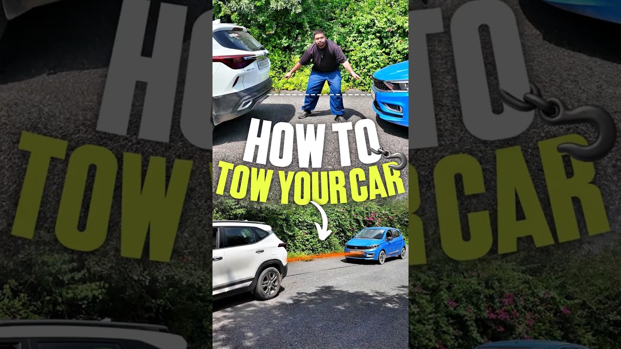 Towing a Car - The Correct Way! 🪝#cars24