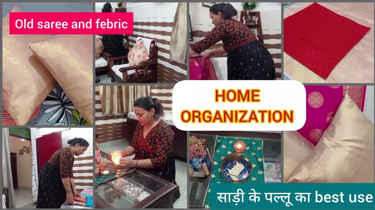 ORGANIZATION IDEAS for HOME🏠/DECLUTTER & REUSE/BEST OUT OF WASTE/पुराने कपड़ों का सदुपयोग 