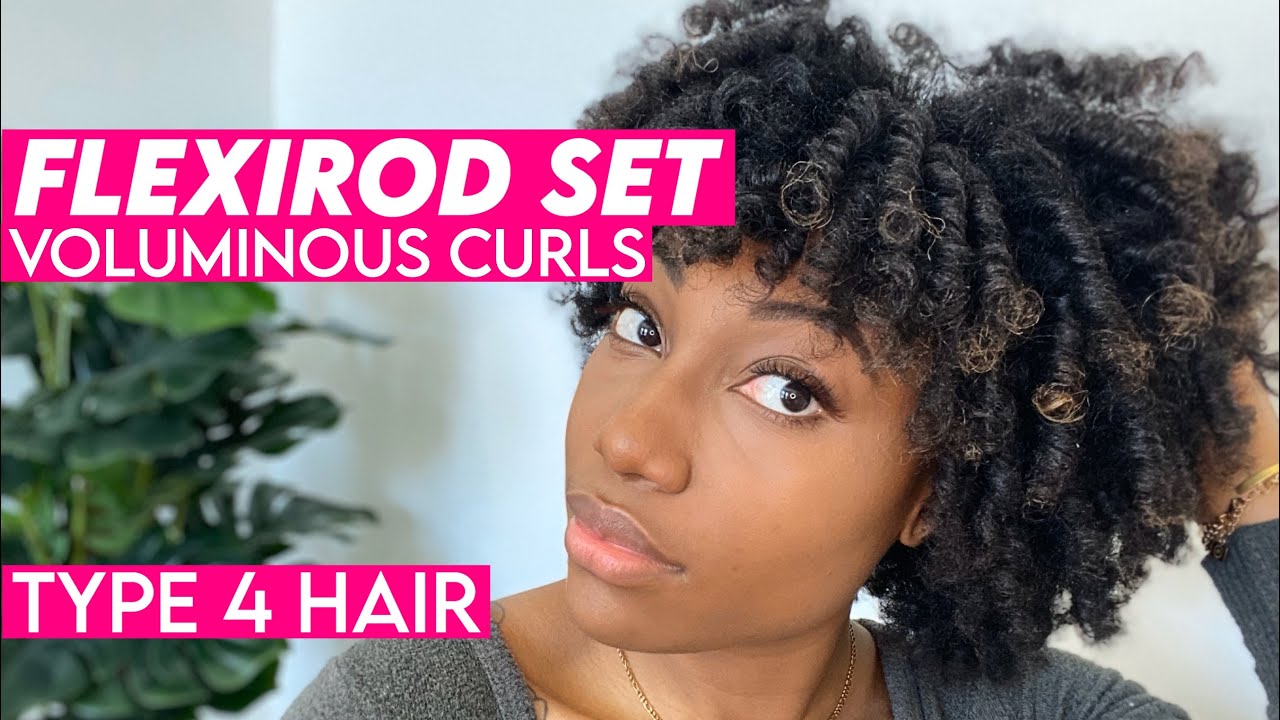 STAY HOME AND FLEXIROD WITH ME! | Voluminous Flexirod Set on Short to Medium Type 4 Hair