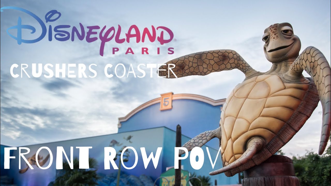 Disneyland Paris | Crushers Coaster FRONT ROW POV