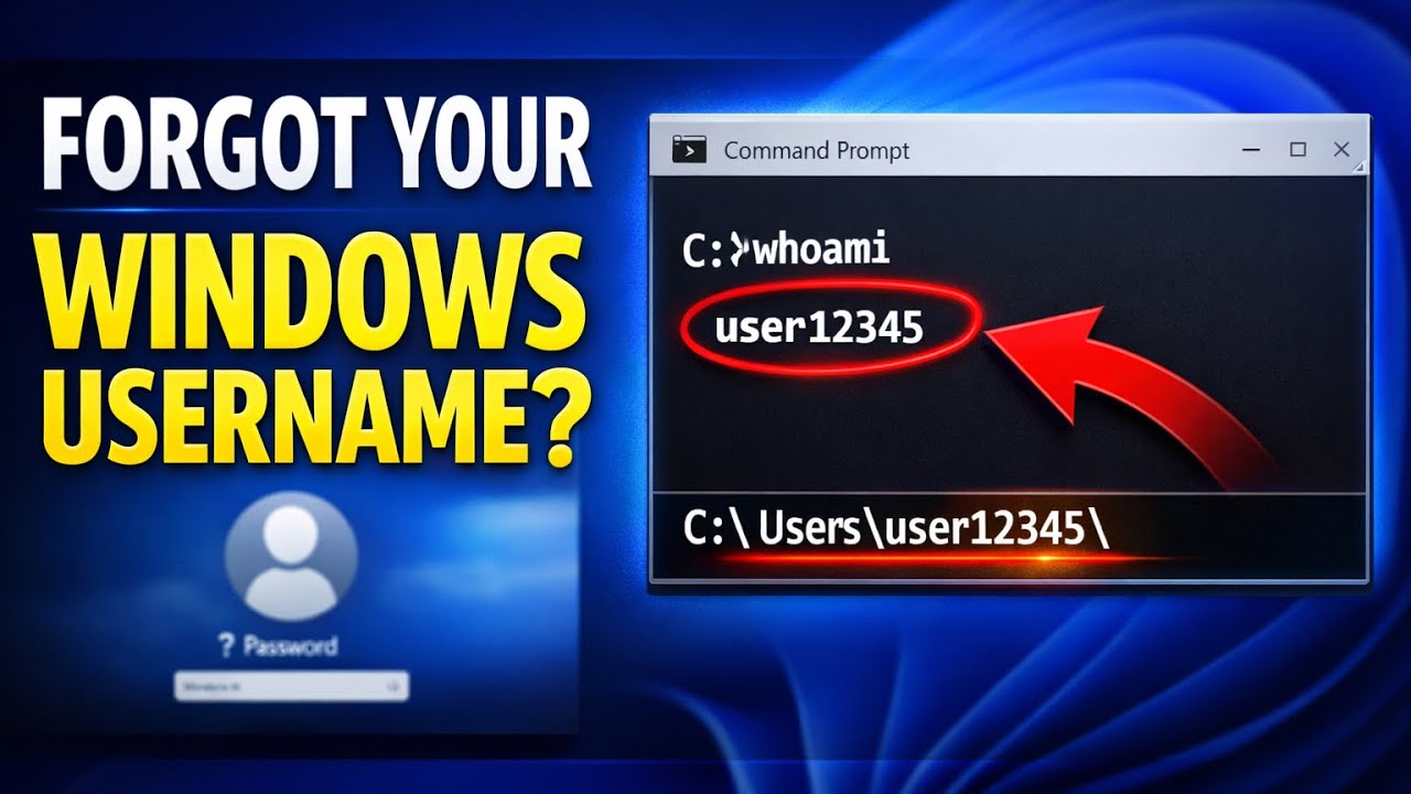 What is My Windows Username :Tutorial