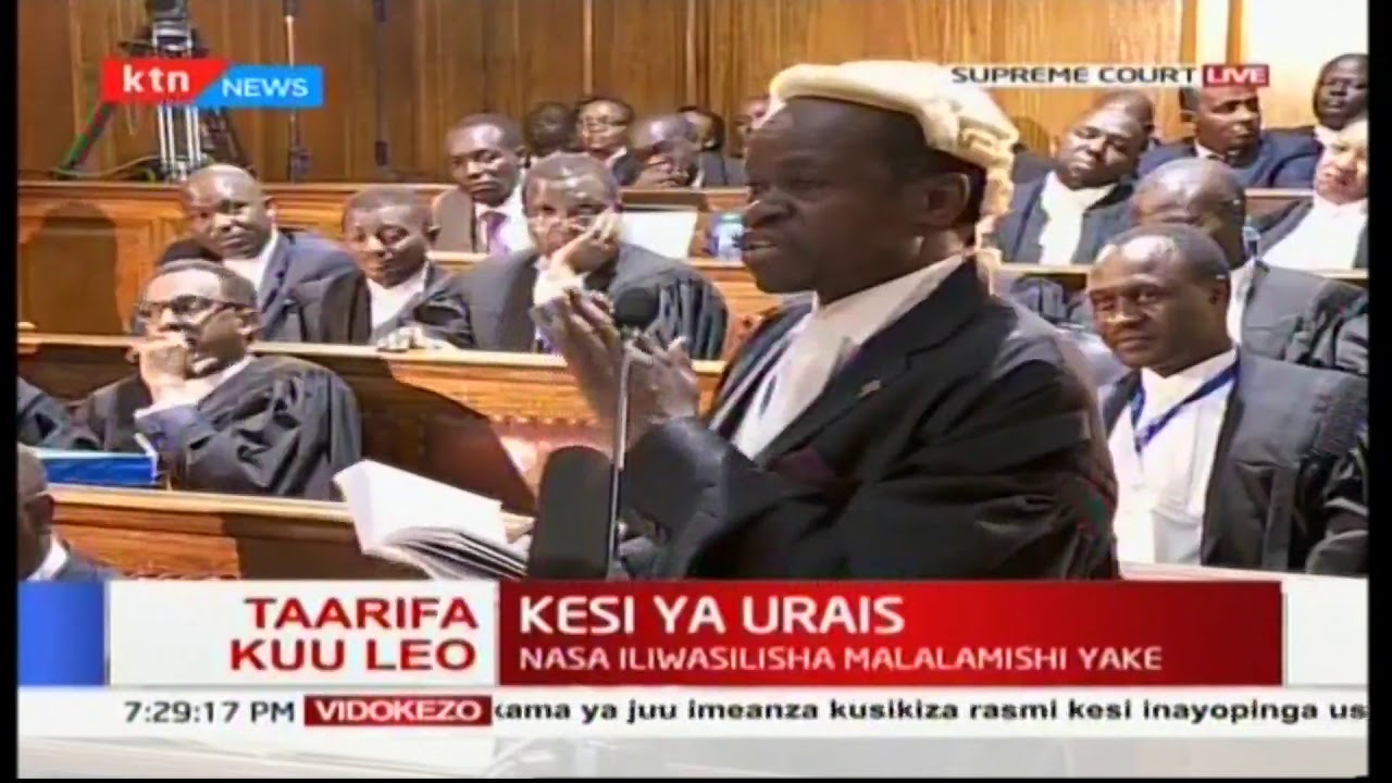 Advocate PLO Lumumba wants learned friends to be simple in addressing the petition