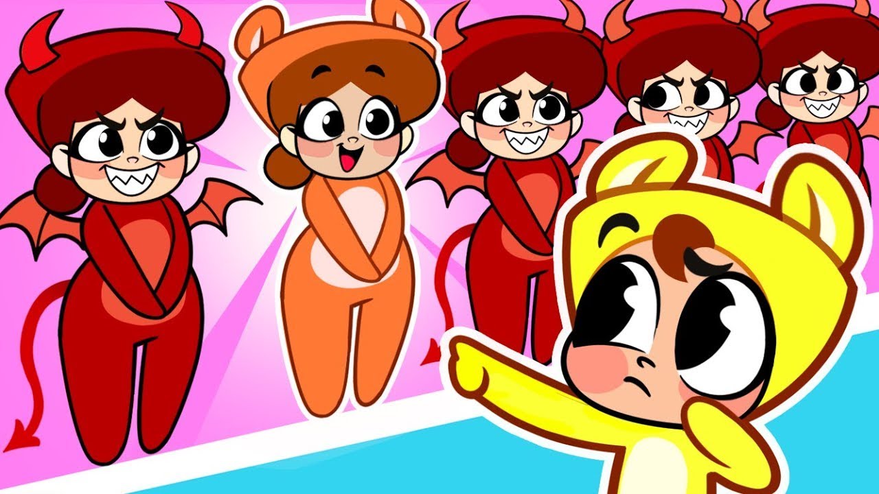 😇 Angel vs Demon Mom 😈 Where is My Mom? 😰 Mommy Copycat Cartoon | Piccoletta